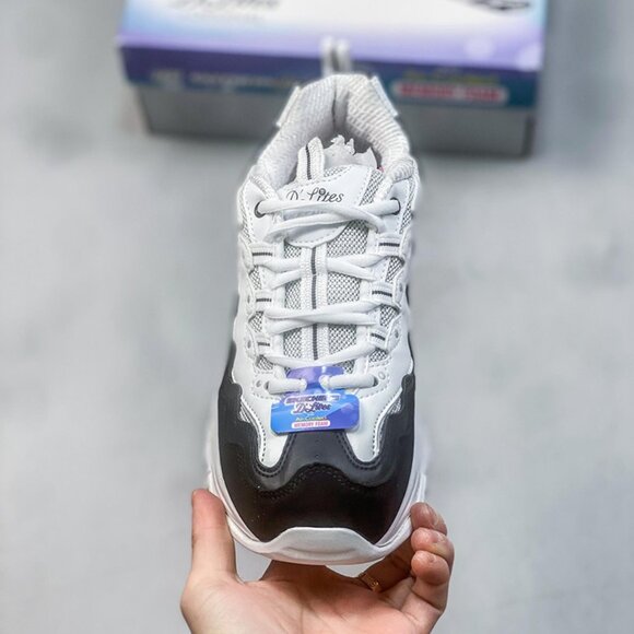 Skechers Dlites Retro Sports Shoes White & Black main image 5